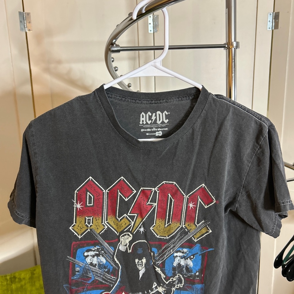 AC/DC Charcoal Gray Tee
